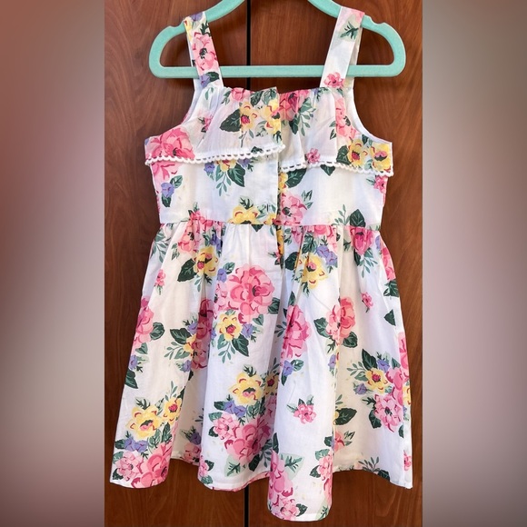 JANIE and JACK - Floral Cotton Girl Dress (Size 4) NWT - Picture 2 of 4